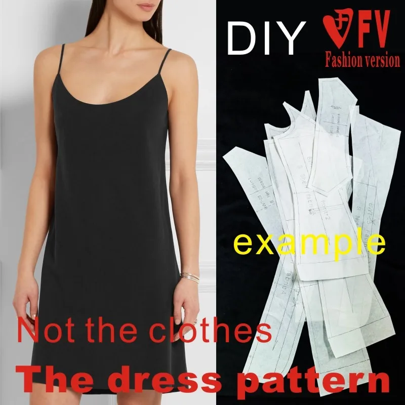 Clothing DIY The dress Dresses Sewing Pattern cutting drawing Elastic fabric Dress Sewing Template BLQ-261