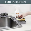 Silicone Kitchen Sink Tray Soap Dish Holder with Drain Tip Countertop Sink Scrubber Drain Pad for Sponge Kitchen Bathroom Tools 6