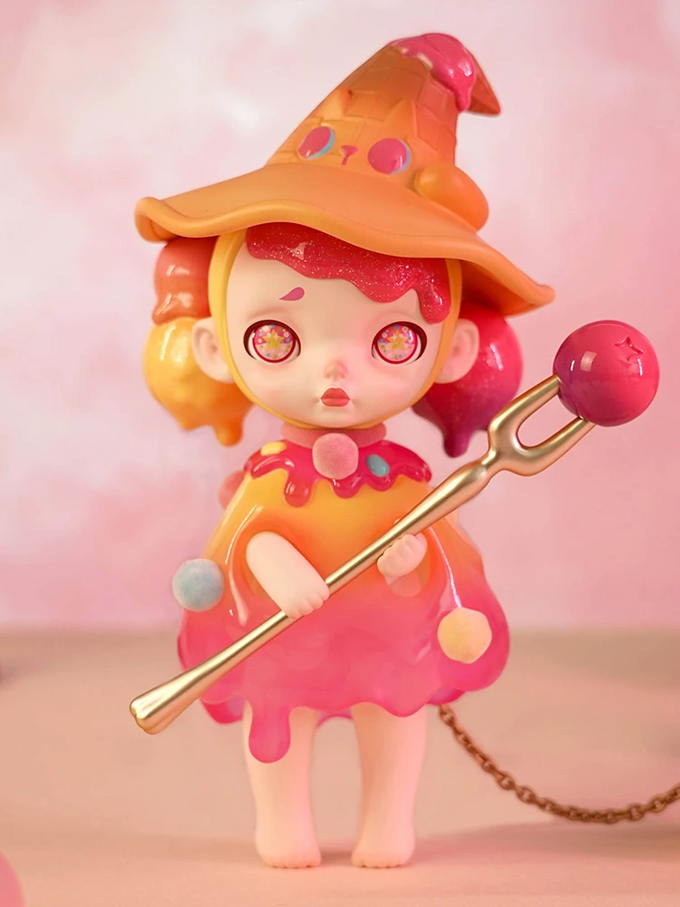 Laura Girl Raspberry Ice Cream Cone Witch 200 Figure Kawaii Desktop