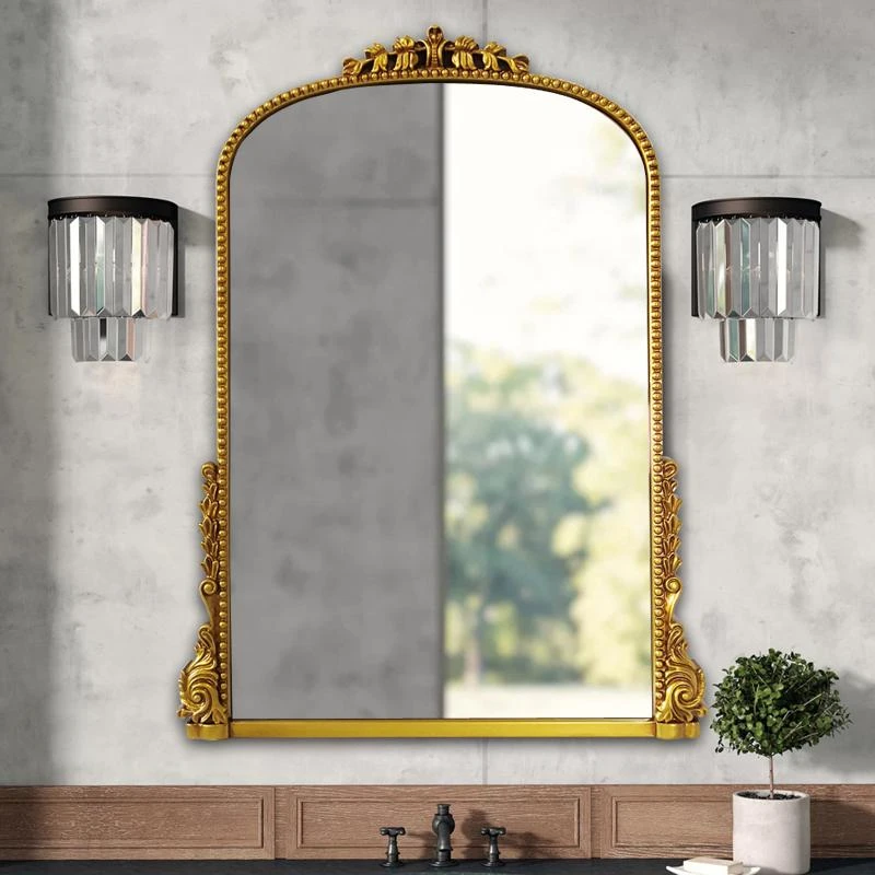 Wohnzimmer Ganzkörper spiegel ästhetische Vintage stehende Haus Wand spiegel  nordische Unendlichkeit Dekoration Habit acion Home Dekorationen -  AliExpress