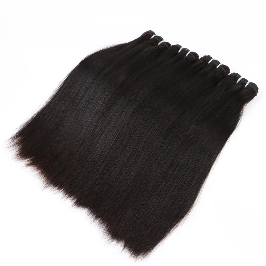 Straight Bundles Human Hair 13A Brazilian Raw Virgin Human Hair Bundles Quick Weave Extension Natural Color for Women