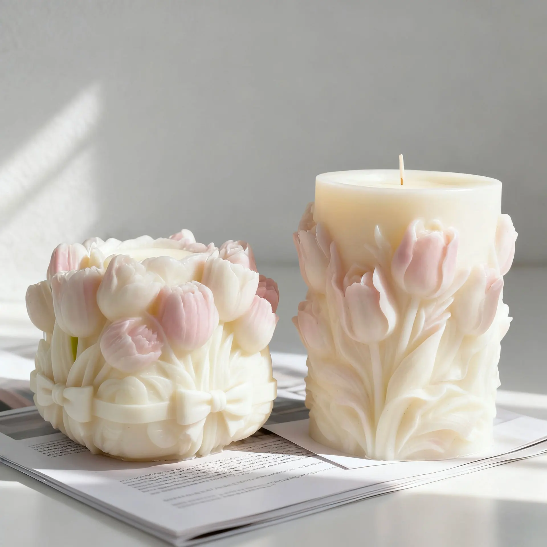 Tulip Relief Candle Mold 2