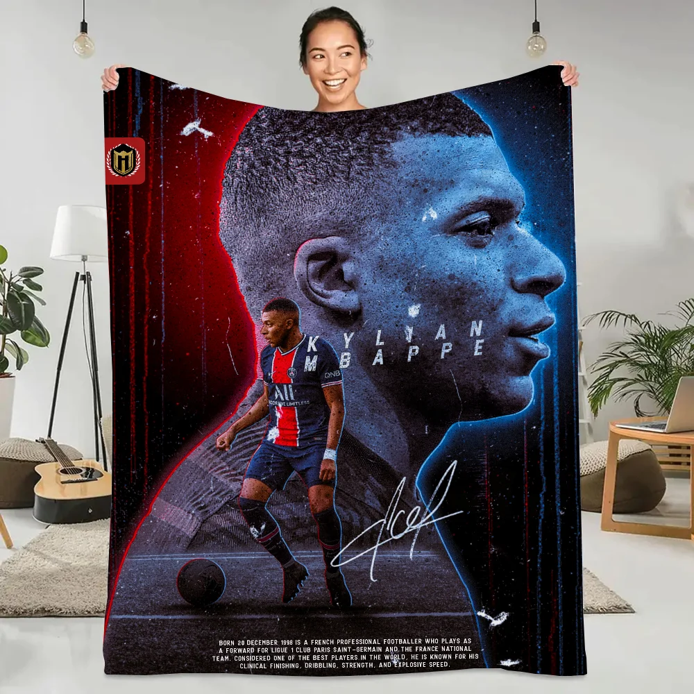Mbappe 럭셔리 던지기 담요 소파 겨울 따뜻한 담요, 차가운 니트 격자 무늬 극세사 침구, 홈 인테리어, 비치 타올, 무릎 및