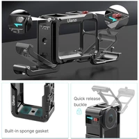 Ulanzi DJI OSMO ACTION 5 4 3 Metal Cage Quick Release GoPro Foldable Mount with Cold Shoe Full Protective Frame Case 5
