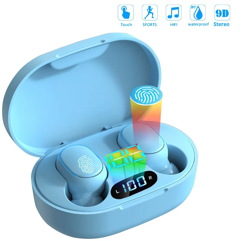 E7S Wireless Headphones 5.0 Bluetooth Earphones HIFI Lossless Sound