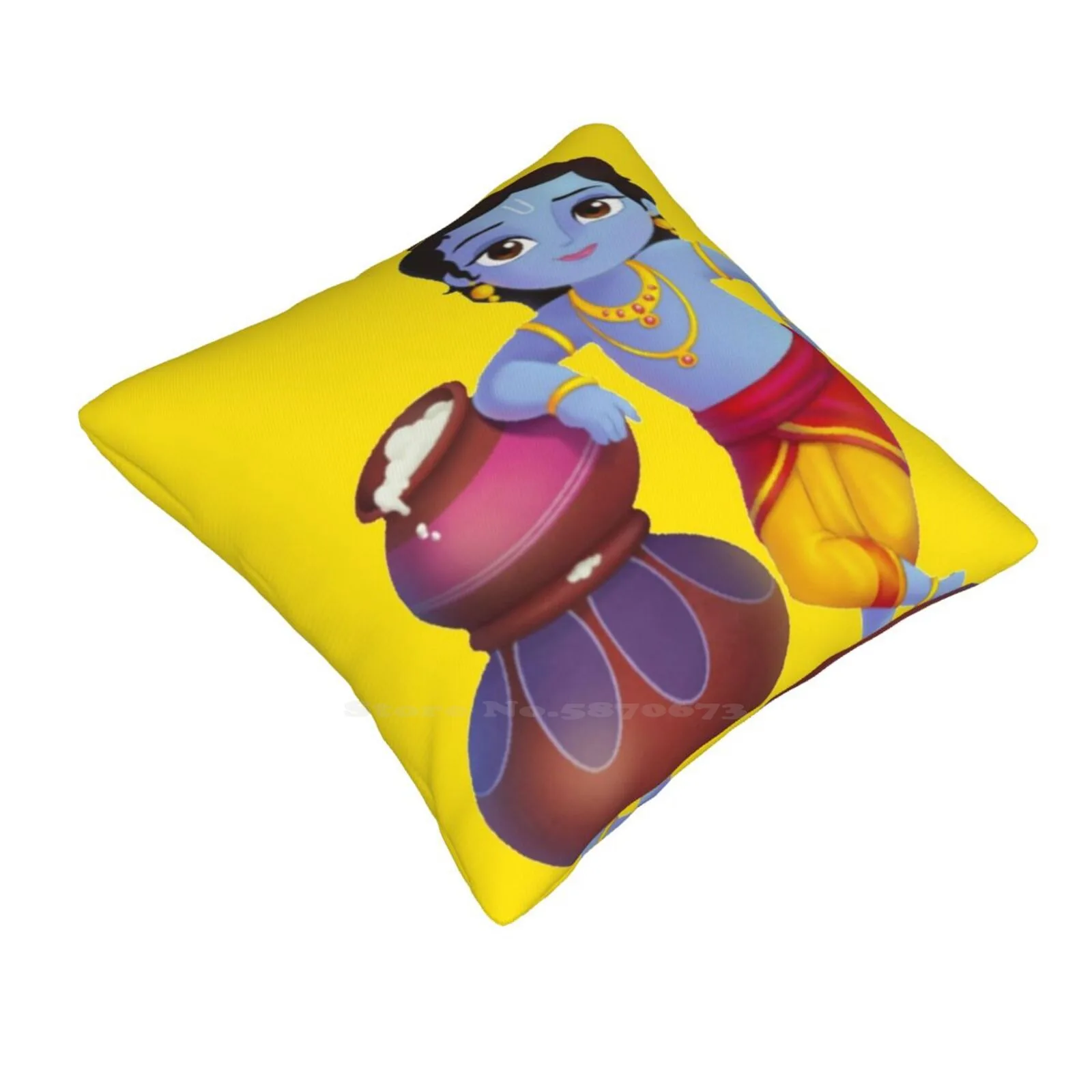 Фото Модная диванная подушка Krishna, наволочка, повелитель, Кришна, Кришна, Radhe, Кришна №2