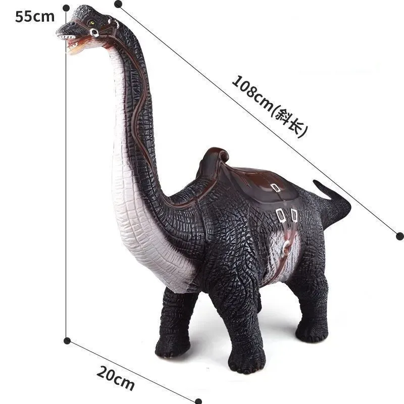 Oversized simulation soft rubber dinosaur mount dinosaur toy Tyrannosaurus Rex Triceratops Brachiosaurus animal model boy child 5