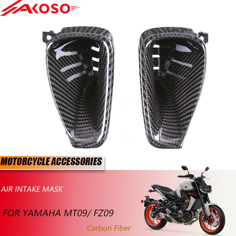 

3K Carbon Fiber Motorcycle Accessories For Yamaha MT-09 / FZ-09 Air Intake Mask 2021+
