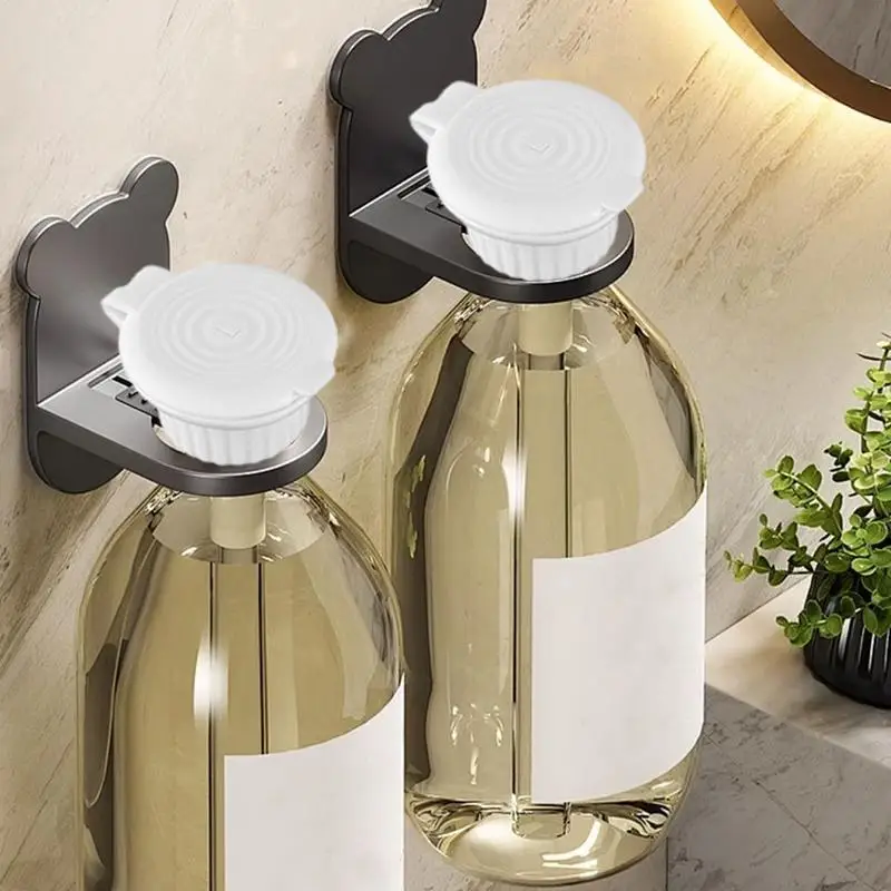 Upside Down Bottle Caps Adapter Transfer Connector 3X Sealed Shampoo Upside Down Bottle Caps For Lotions Shampoos