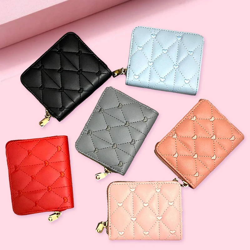 

Женский кошелек из ПУ кожи, с вышивкой