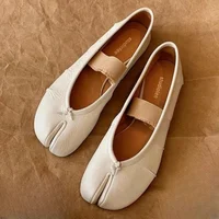 Retro Round Split Toe Flat sneaker designer shoes Women Casual Loafer Soft Moccasin Fashion Tabi Ninja Mary Jane ballet shoes - Image 2