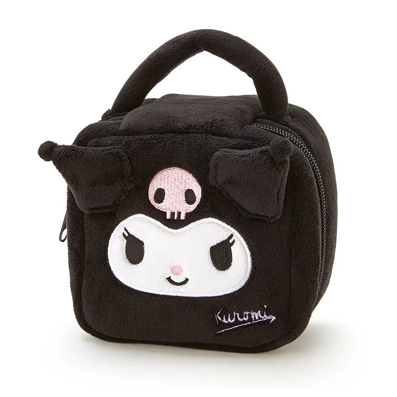 

Sanrio Kuromi Cinnamoroll Plush Cosmetic Bag Cute My Melody Zipper Large Women Travel Make Up Toiletry Bag Washing Pouch Pouch