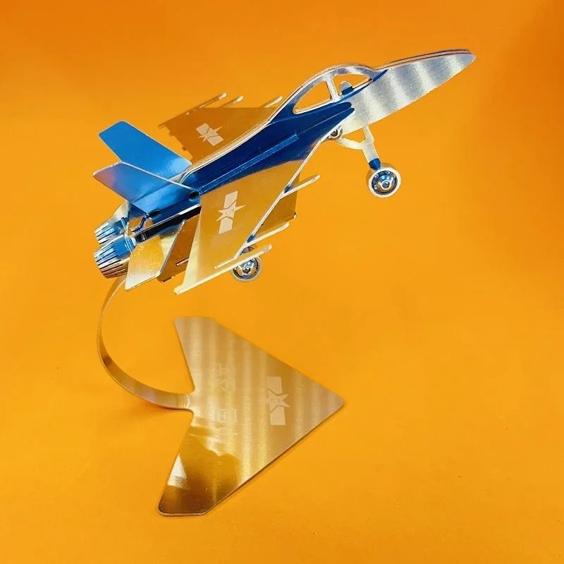 DIY fighter 3D Metal Stainless Steel Jigsaw Puzzle Assembled Steel Detachable Jigsaw Toy Ornament Birthday Gift