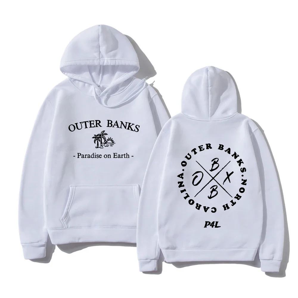 Outer Banks Hoodies Women/Men Aesthetic Sweatshirts Winter Fleece Clothing Unisex OBX North Carolina Vintage Casaul Pullovers
