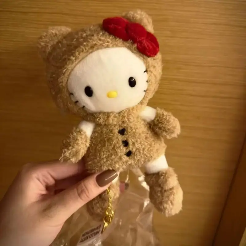 Kawaii Sanrio Hello Kitty Long Legs Kt Keychain Plush Bear Backpack Pendant Decoration Girl Birthday Christmas Gift Peripherals 2