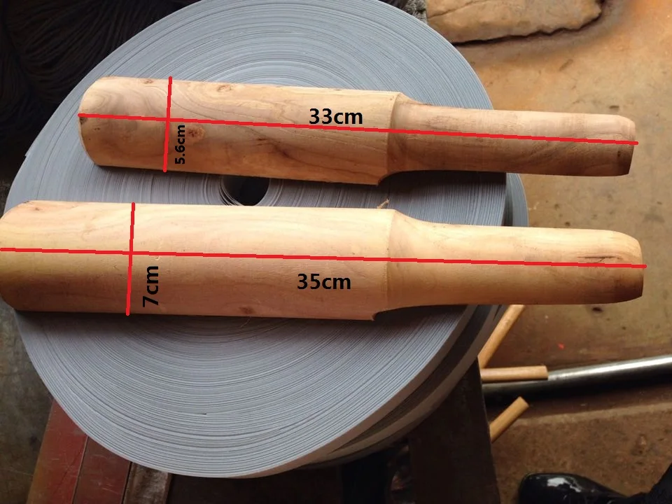 

2pcs/set Motor repair wire shaking and embedding tool Wooden Half Round Knocking wooden Stick hammer NO.C2064