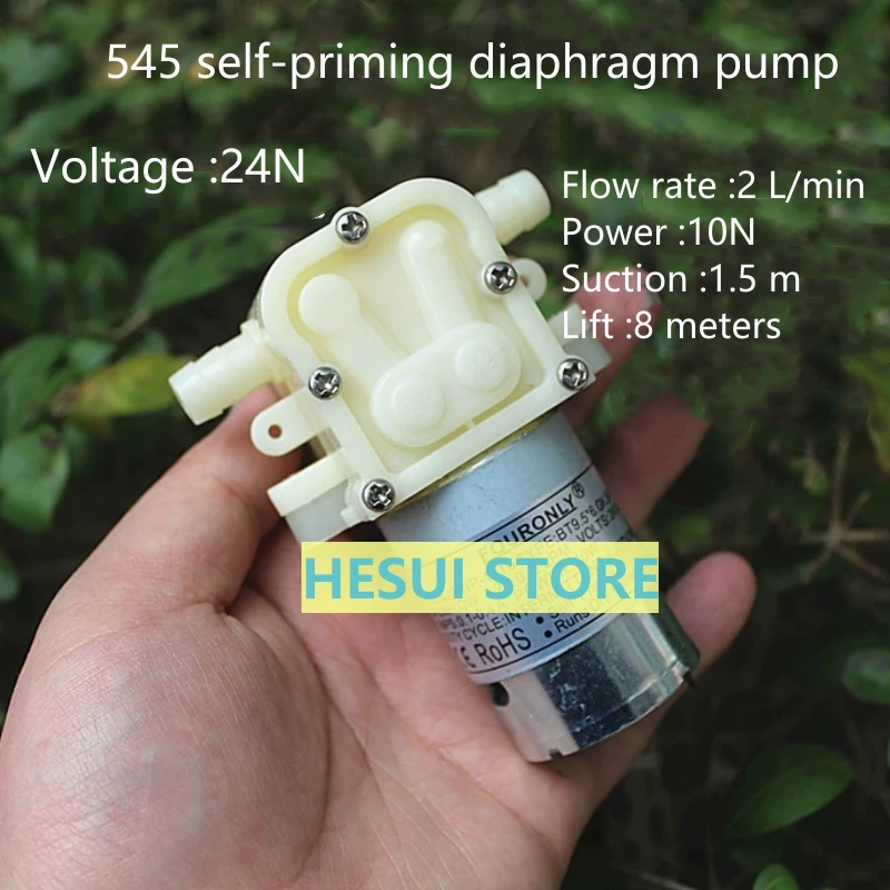 thumbnail image 2 of Micro Diaphragm Pump, 12V 60W Micro Electric Diaphragm Self Priming Pump Water Pump With Pressure Switch For Pumping Water, Welding Gun Cooling 2 of 14