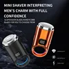 Electric Razor for Men Rechargeable Mini Shaver Wet-Dry Beard Body Hair Trimmer Portable Men's Electric Shaver Pocket Razor 5