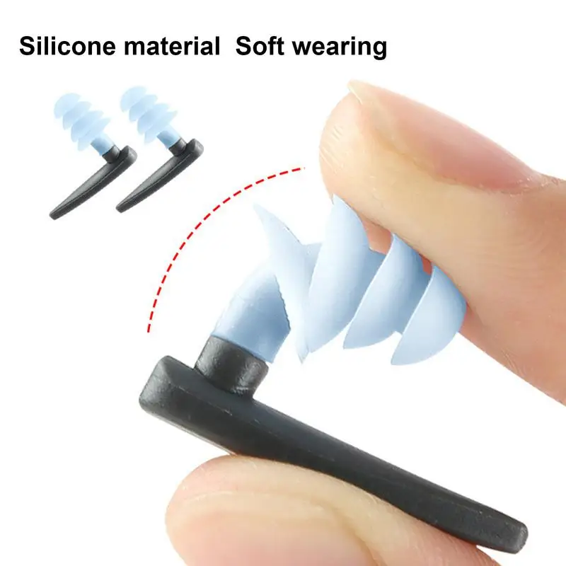 Swimming Ear Plugs Soft Ear Plugs For Sleeping Noise Cancelling Silicone Earplugs Waterproof Swim Earplugs Comfy Earplugs For 4
