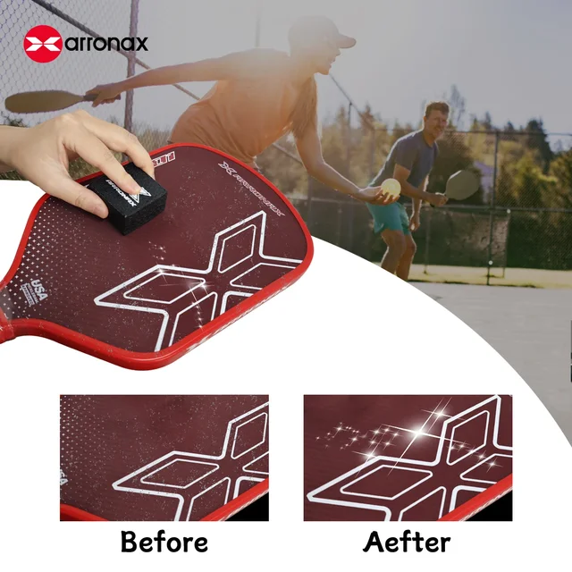 Arronax 2PCS/Pack Pickleball Paddle Eraser Carbon Fiber Racket Cleaner Safe Dust Dirt Remover Tools Scratches 3