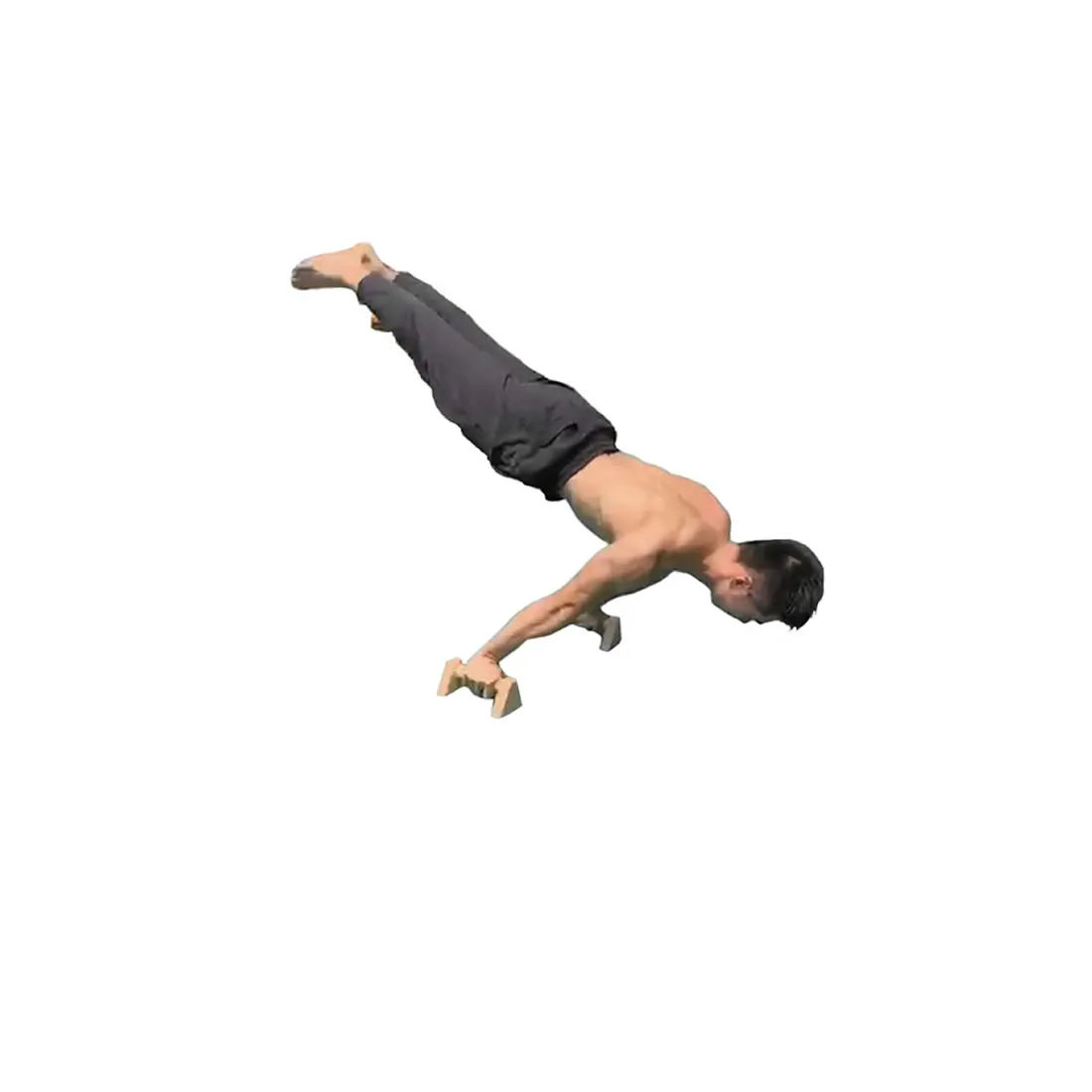 Fitness Push-Ups Gymnasium Exercise Training Chest H-shaped Wooden Calisthenics Handstand Parallel Rod Double Rod Gym Equipment