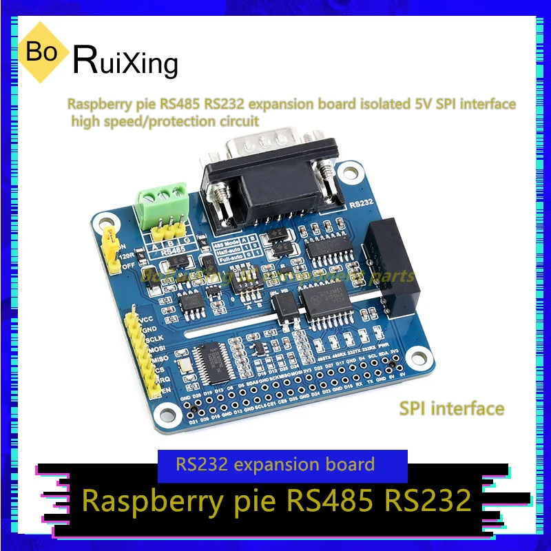 

1PCS/LOT RS485-RS232-HAT Raspberry Pi RS485 RS232 Expansion Board Isolated 5V SPI Interface High Speed/Protection Circuit