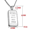 VANAXIN RectangleCoin Credit Suisse Bullion Bar Ingot Badge Pendants Necklace For Men Plated GoldHip Hop Brass Jewelry 4