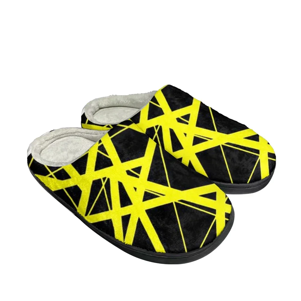 Hot EVH 5150 STRIPES Fashion Cotton Custom Slippers Mens Womens Sandals Plush Casual Keep Warm Shoes Thermal Comfortable Slipper