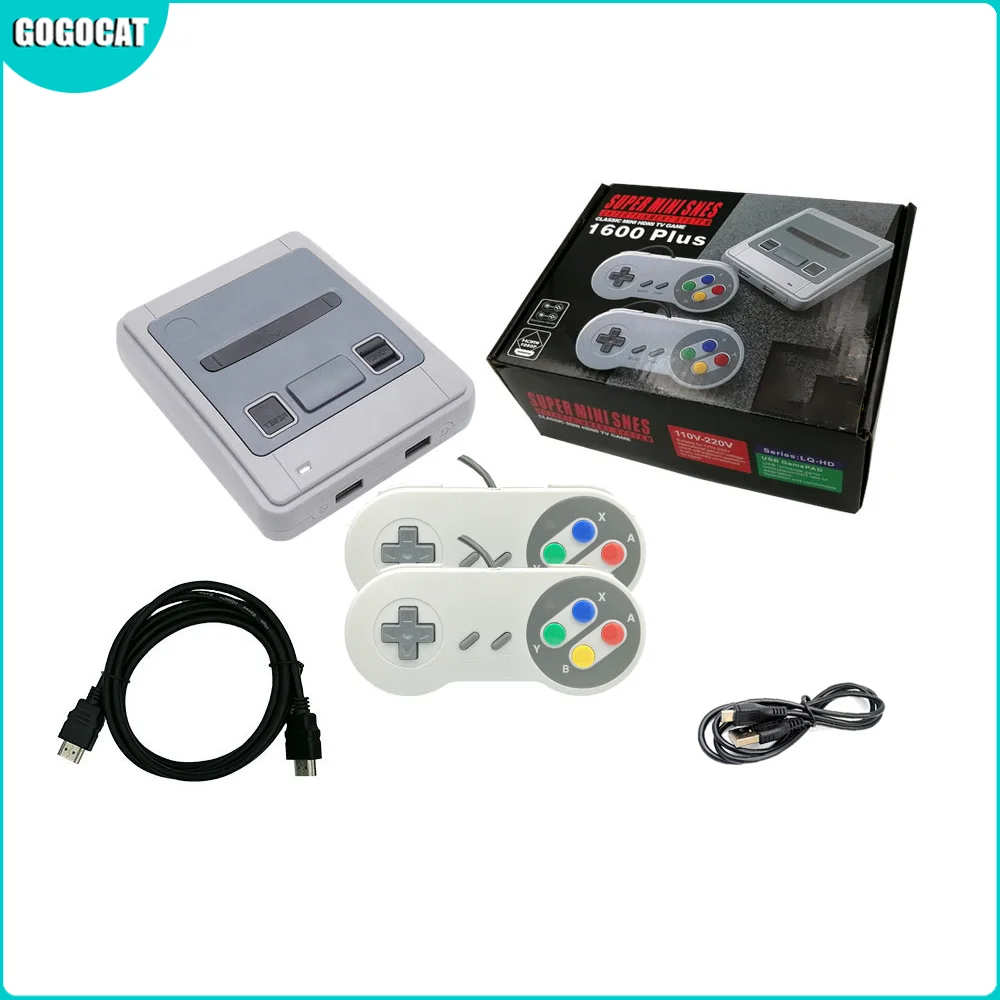 Mini Video Game Retro Emulador Super Mini Sfc Com 620 Jogos Classicos 8 bit  02 Controles Nintendo