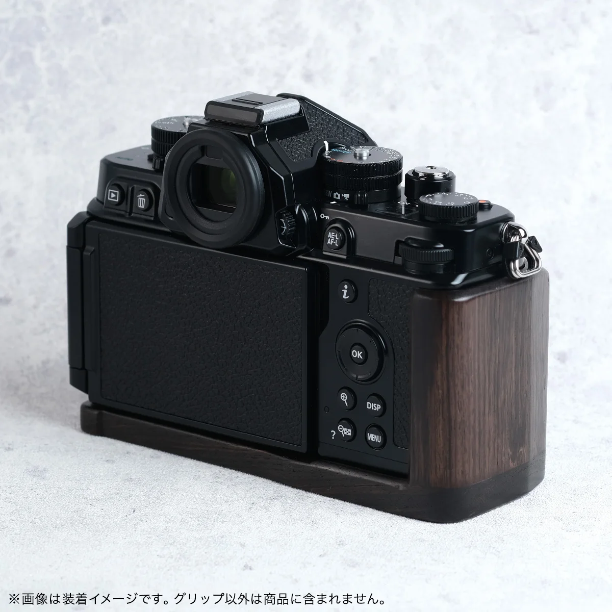 Shoten Handle Ebony Lightweight Wooden Hand Grip Quick Release L Plate for Nikon NIK ZF zf Digital Camera Natural Wood