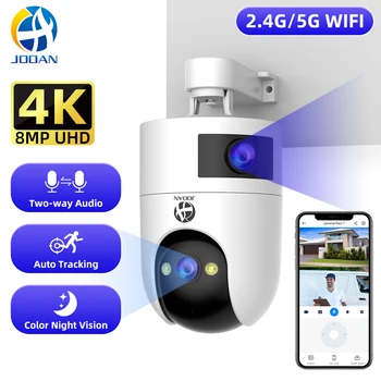 Jooan WiFi Surveillance Camera Dual Lens 4K 8MP HD Outdoor IP Camera AI Tracking Security Protection Wireless Smart Baby Monitor 1