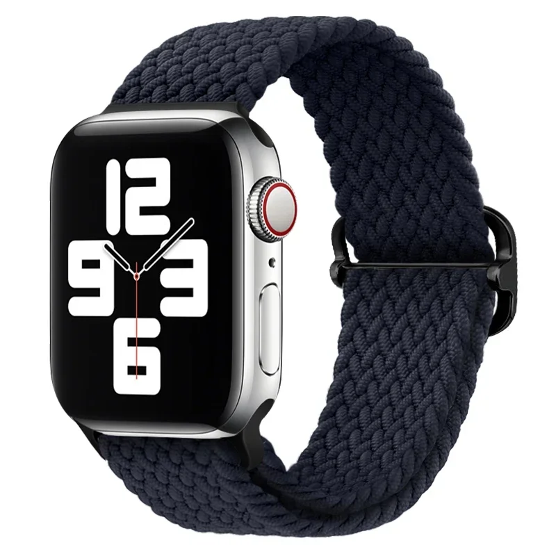 Adjustable Braided Nylon Elastic Watch Strap