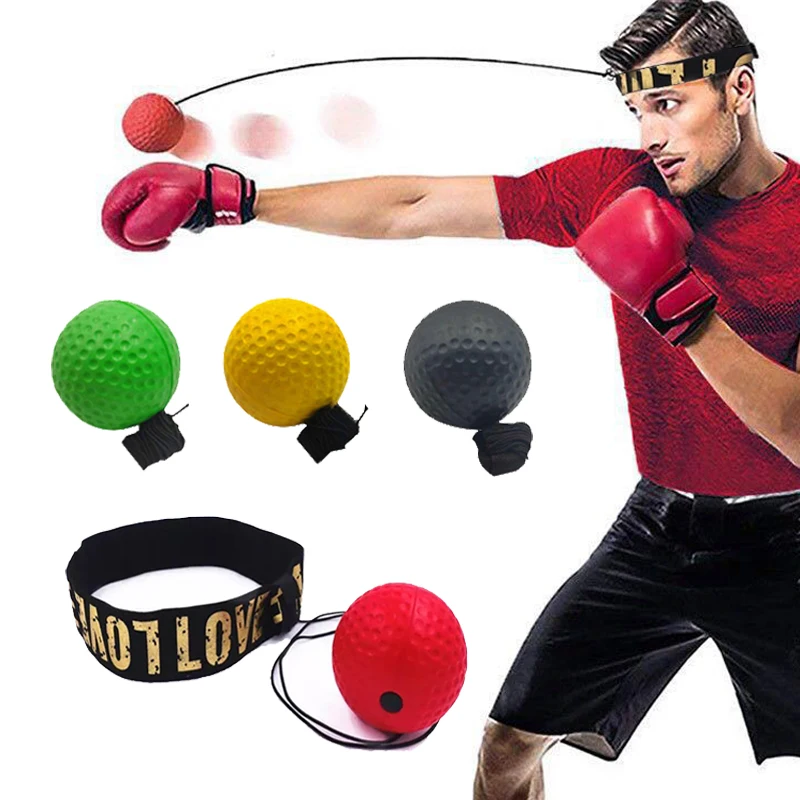 

Boxing Reflex Ball Difficulty Levels Boxing Ball with Headband for Reaction Agility Punching Speed and Coordination Training