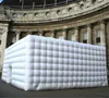 Portable Large Inflatable Cube Party Tent House With Led Lights White Black Nightclub Blow Up Night Club For Wedding Events 3