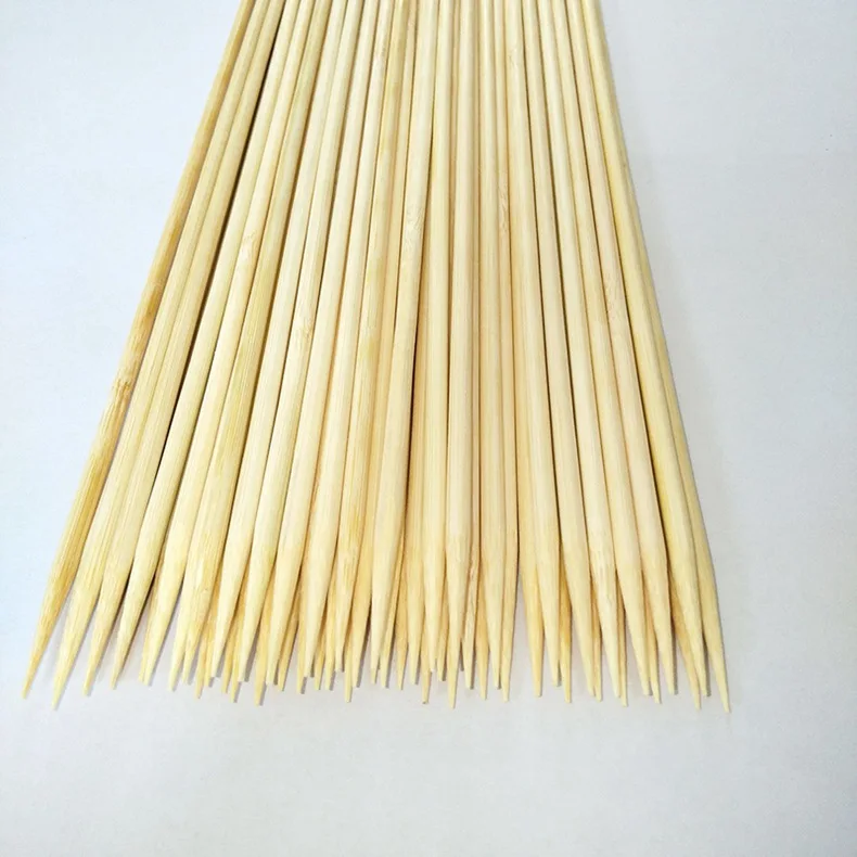 5000 pcs/lot Bamboo Skewer 40cm Bamboo Sticks Bambou Brochette Disposable Grill Party Tornado Potato BBQ Tool Wood Skewers