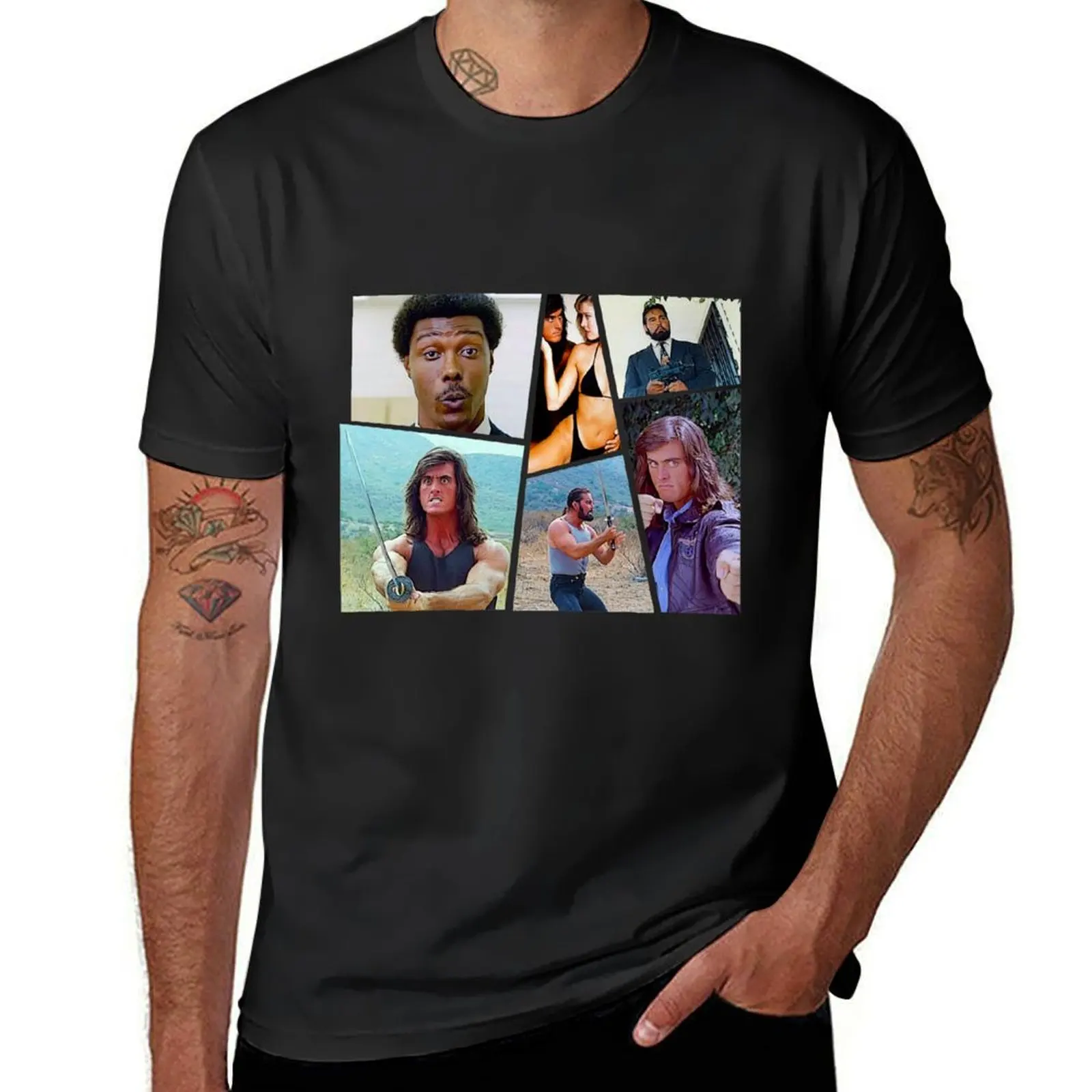 Samurai Cop 80s Movie T-Shirt oversizeds hippie clothes mens plain t shirts