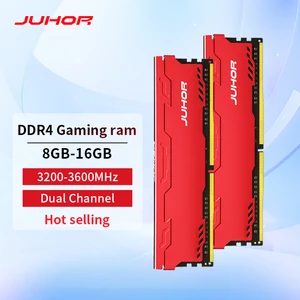 Оперативная память JUHOR DDR4, 16 ГБ, 8 ГБ, 32 ГБ, 2666 МГц, 3200 МГц, 3600 МГц, Память DIMM для настольного компьютера, Новая Память Dimm с радиатором