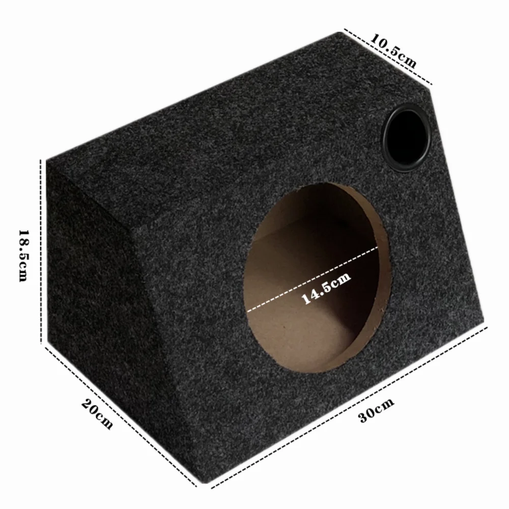 DIY Car Audio Modification, Passive 6.5-inch Speaker Trapezoidal Wooden Empty Box, Home/Car Subwoofer Shell