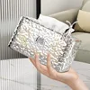 Water Ripple Tissue Box Living Room Desktop Transparent Glacier Pattern Tissue Box Home Coffee Table Napkin Plastic Storage Box 2