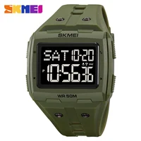 SKMEI 2186  Alarm reloj hombre Countdown Sport Watches Mens 5Bar Waterproof Back Light Stopwatch Digital Wristwatch For Male 1