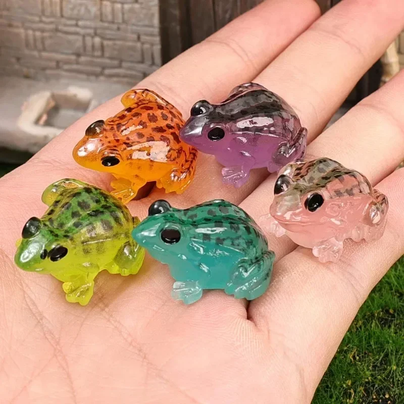 小物 Frog Kawaii Mini Cartoon Frogs Figurines Miniatures Cute Frog