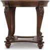 T499-6 Round End Table, 0, Dark Brown 5