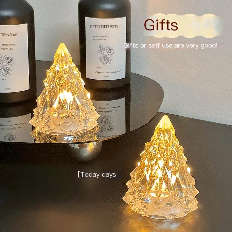 

Christmas Decoration Cute Room Cabinets Bedside Table Battery Lamp Personalized Wedding Flashy Bling Decor Refrigerator Light
