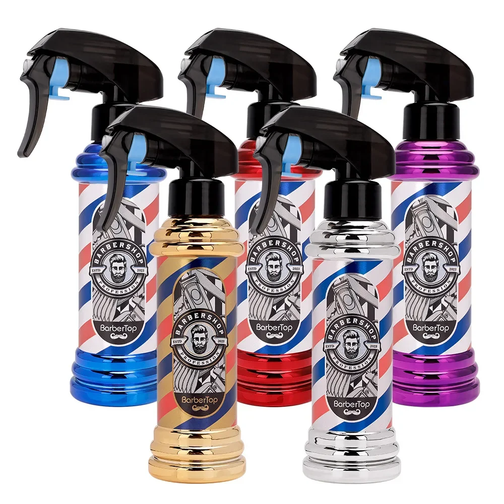 200ML Spray Bottle Salon Barber High Pressure Water Can Hairdressing Retro Fine Mist Alcohol Disinfection Sprayer