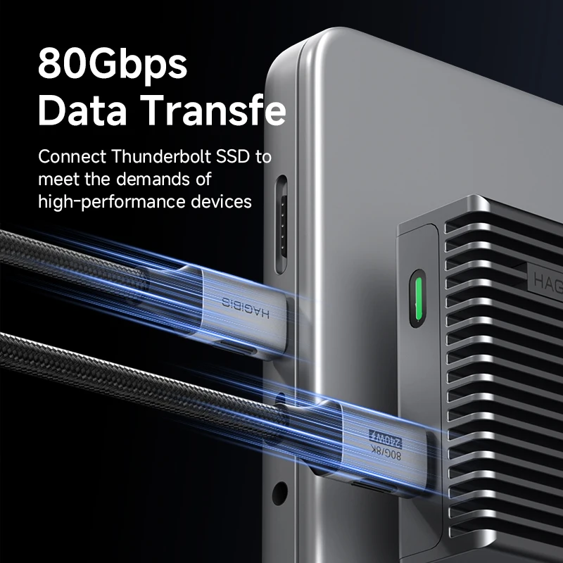 하기비스 USB 4 케이블 USB C to USB C 울트라 소프트 240W 80Gbps 고속 케이블 썬더볼트 4/5 아이폰 17 파워뱅크 호환