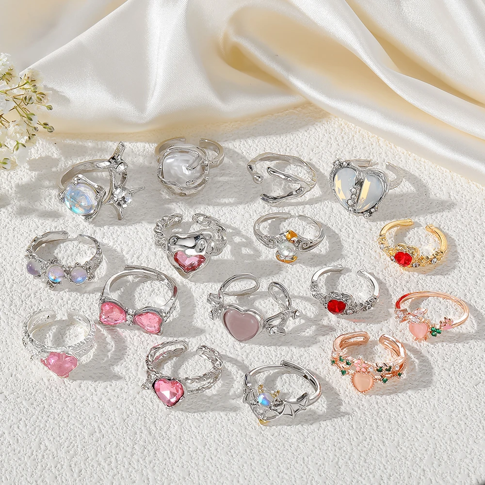 3 Anillos KPOP Ajustables Que Cambian De Color Con La Temperatura, Para Niñas Y Fans De K-pop