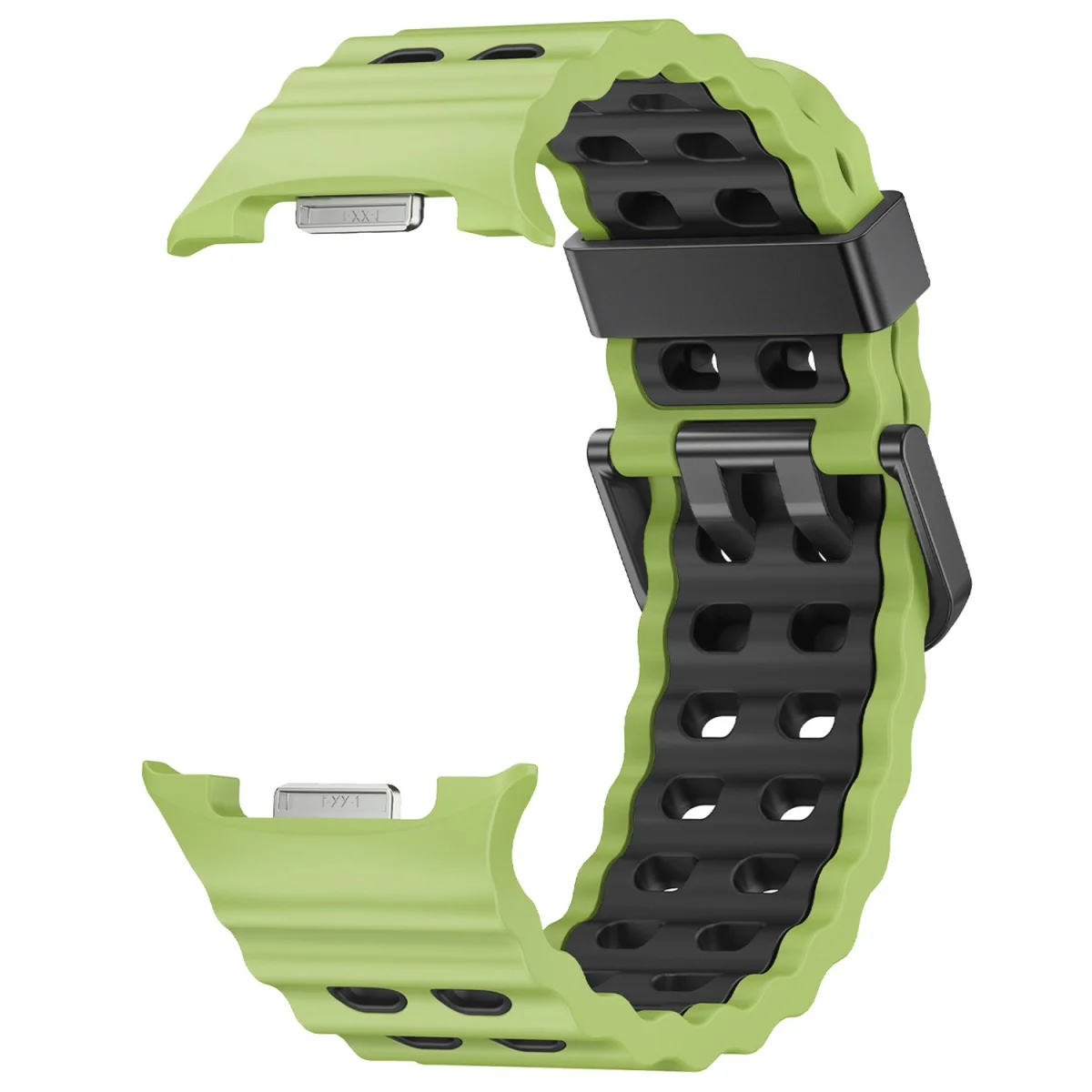 Two-Tone Silicone Sport Band Replacement for Galaxy Watch 8 Classic 46MM