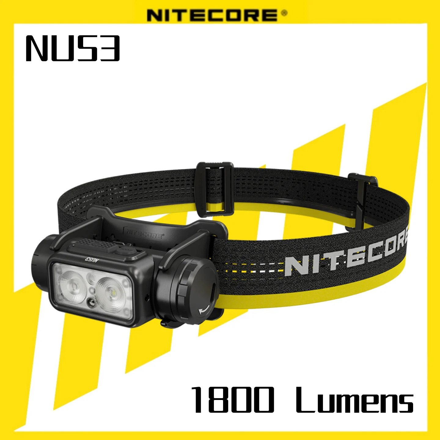 NITECORE NU53 헤드램프 1800 루멘 야외 캠핑 헤드라이트 낚시 라이트 러닝 헤드램프 작업 도구 헤드 라이트