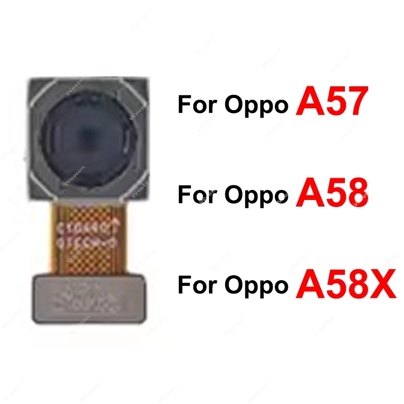 

For OPPO A57 A58 A58X 5G Rear Front Camera Back Main Front Selfie Facing Camera Flex Cable Replacement Parts