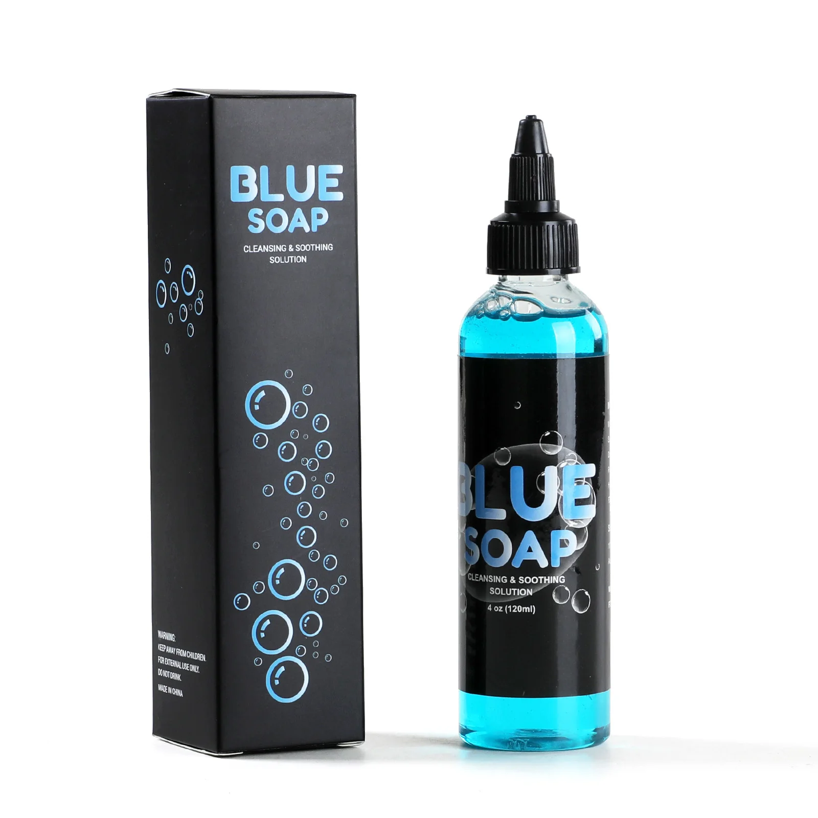 120ML Tattoo Blue Soap Cleaning Soothing Solution Liquid Soap Tattoo Blue Algae ntiseptic Disinfectant Professional Tool